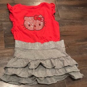 2 for $20 Justice girls 6Y cute ruffled skort with free Hello Kitty Shirt